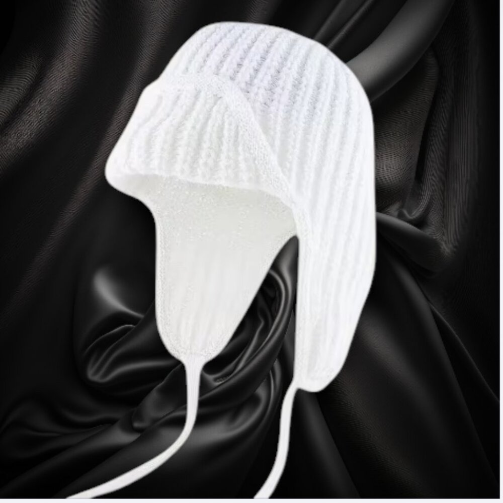 White Knit Women's Hat